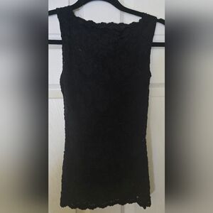 Elegant Black Lace Sleeveless Top